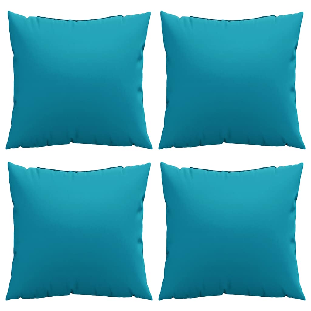 sofahynder 4 stk. blå 60x60 cm stof
