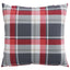 sofahynder 4 stk. rødt ternmønster 60x60 cm stof