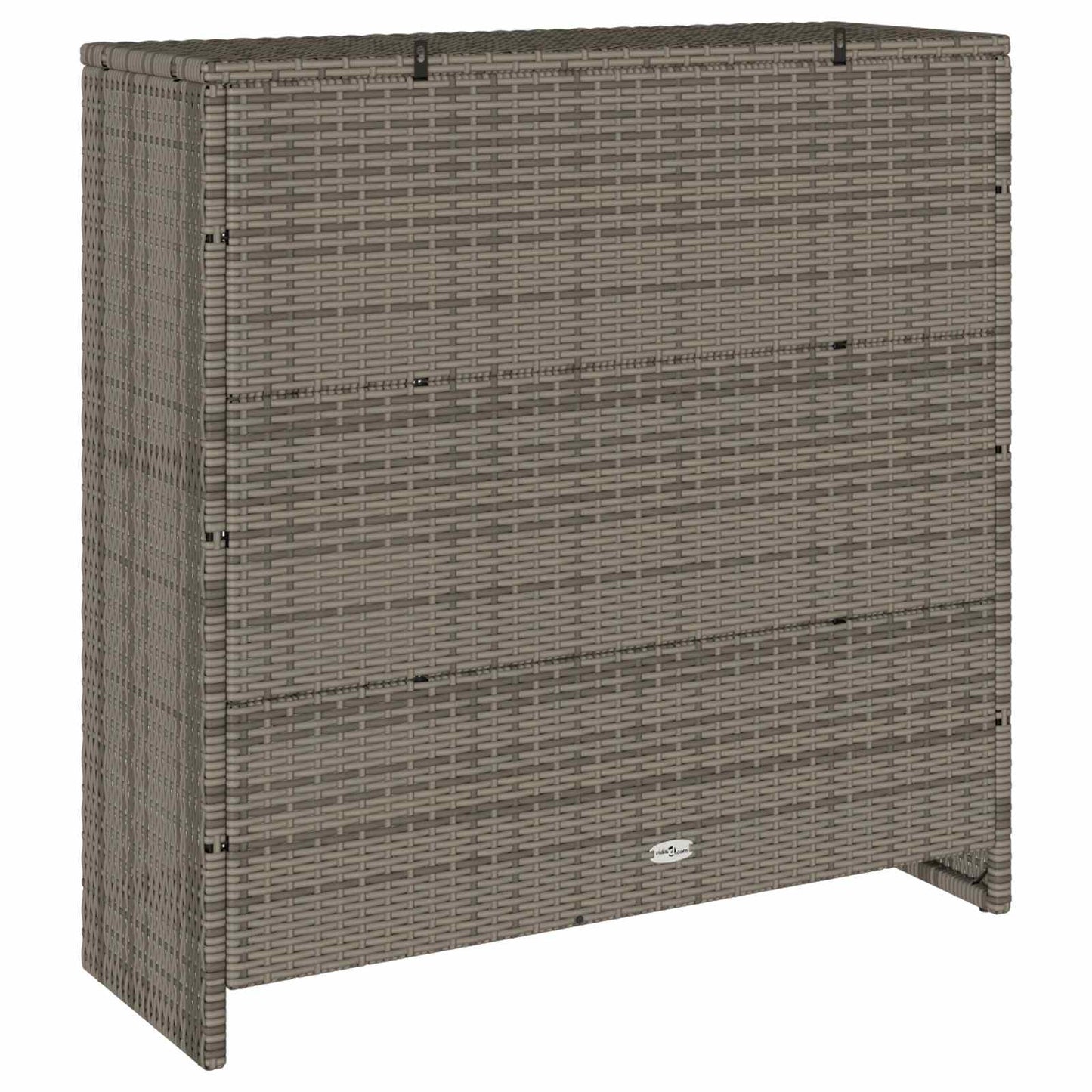 Opbevaringsskab med hylde med dør Grå 100 x 36 x 102 cm Rattan