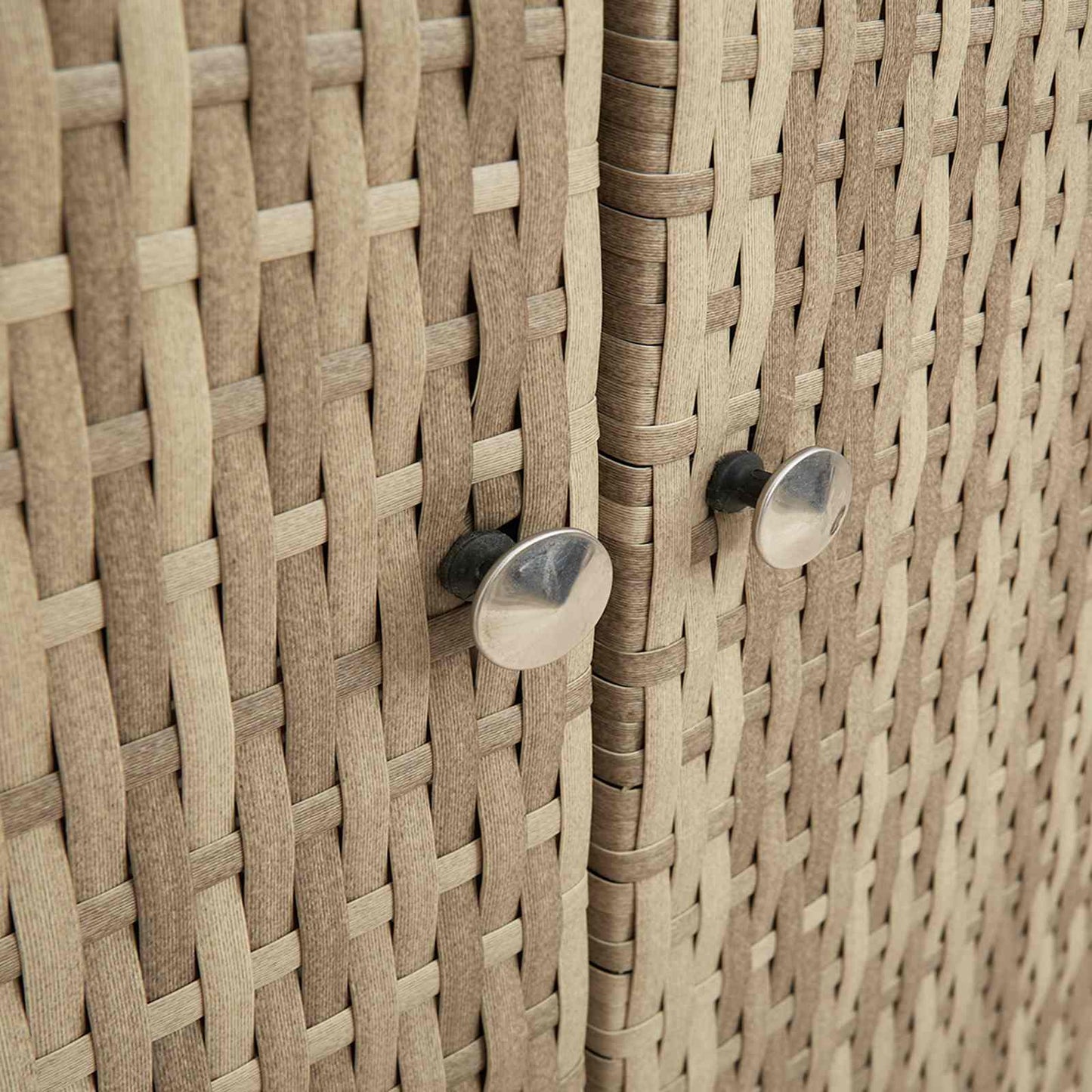 Opbevaringsskab med hylde Beige 100 x 36 x 102 cm Rattan