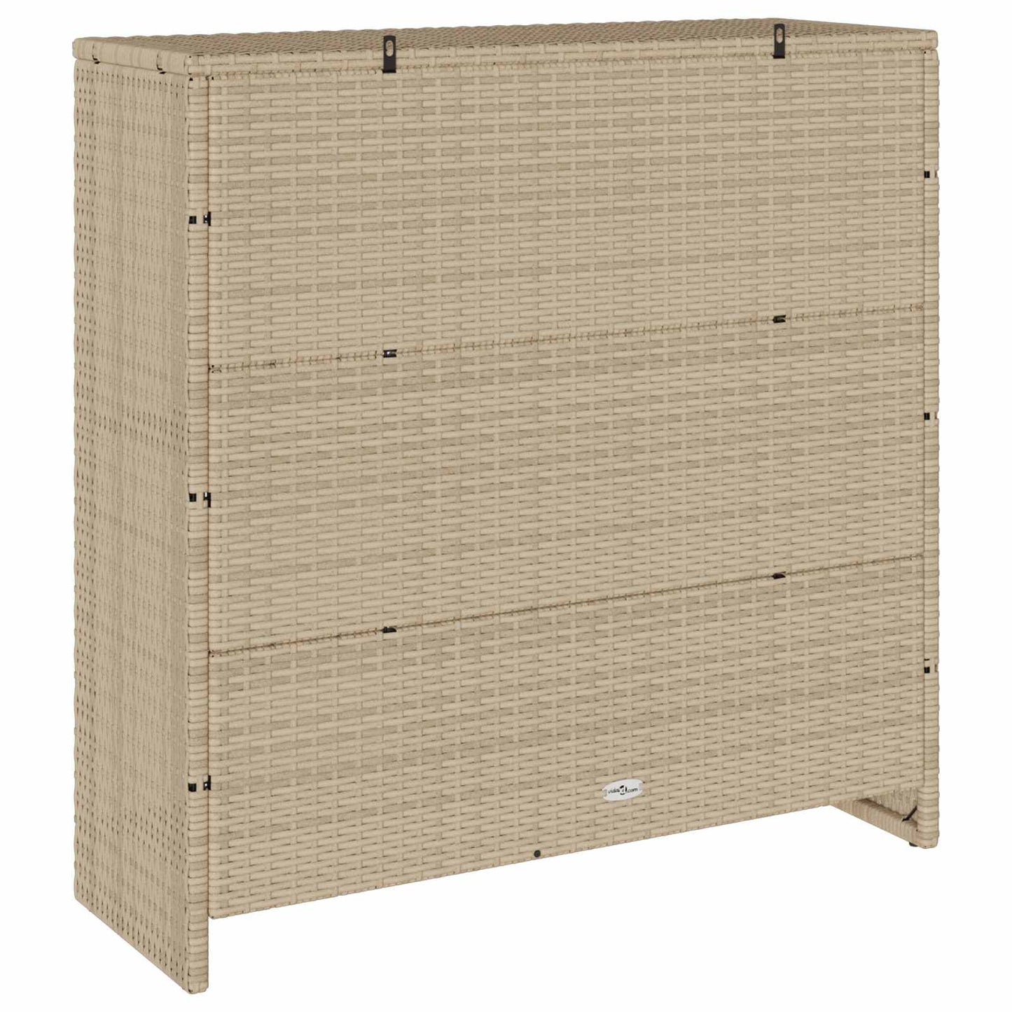 Opbevaringsskab med hylde Beige 100 x 36 x 102 cm Rattan