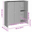 Opbevaringsskab med hylde Beige 100 x 36 x 102 cm Rattan
