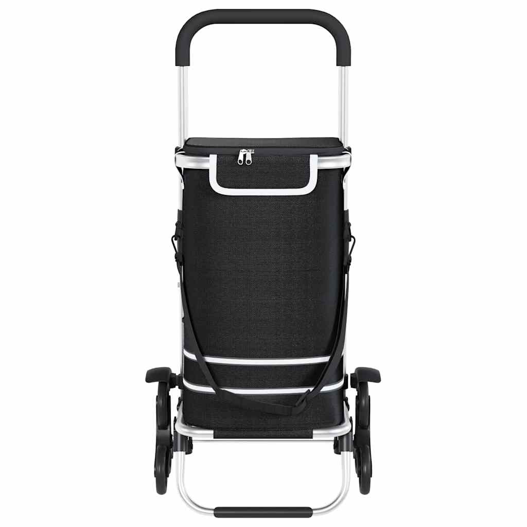 Indkøbsvogn 1 Sort 47 x 39 x 100,5 cm Oxford stof