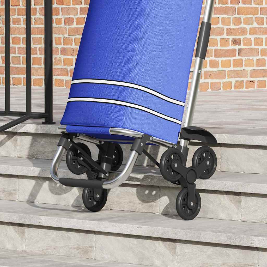 Indkøbsvogn 1 Blå 47 x 39 x 100,5 cm Oxford stof