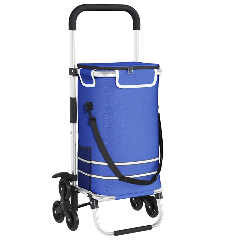 Indkøbsvogn 1 Blå 47 x 39 x 100,5 cm Oxford stof