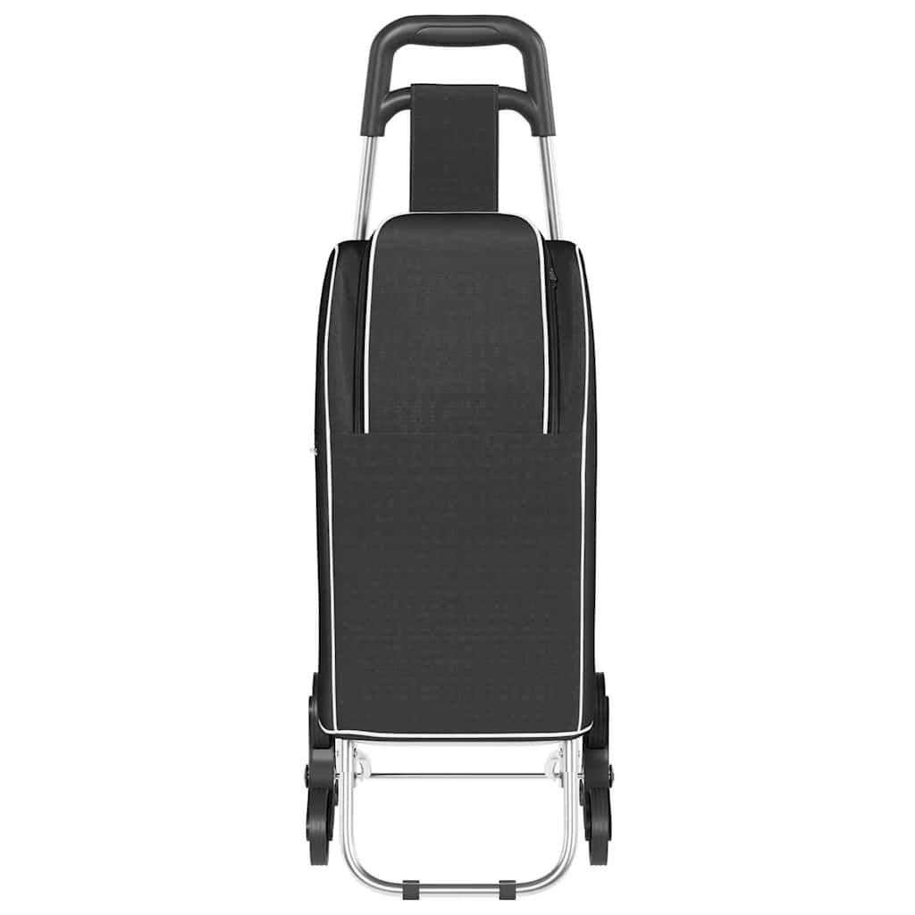 Indkøbsvogn Sort 39,5 x 33 x 93 cm Oxford stof