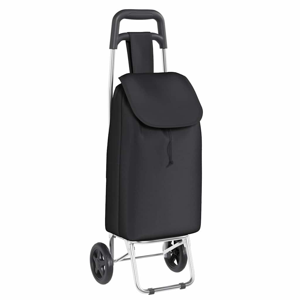 Indkøbsvogn Sort 35 x 28 x 92 cm Oxford stof