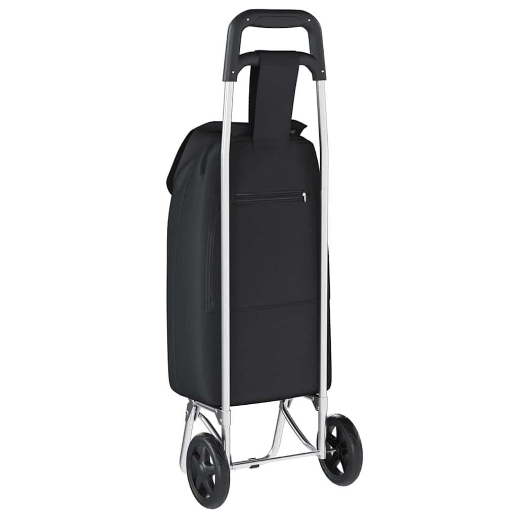 Indkøbsvogn Sort 35 x 28 x 92 cm Oxford stof