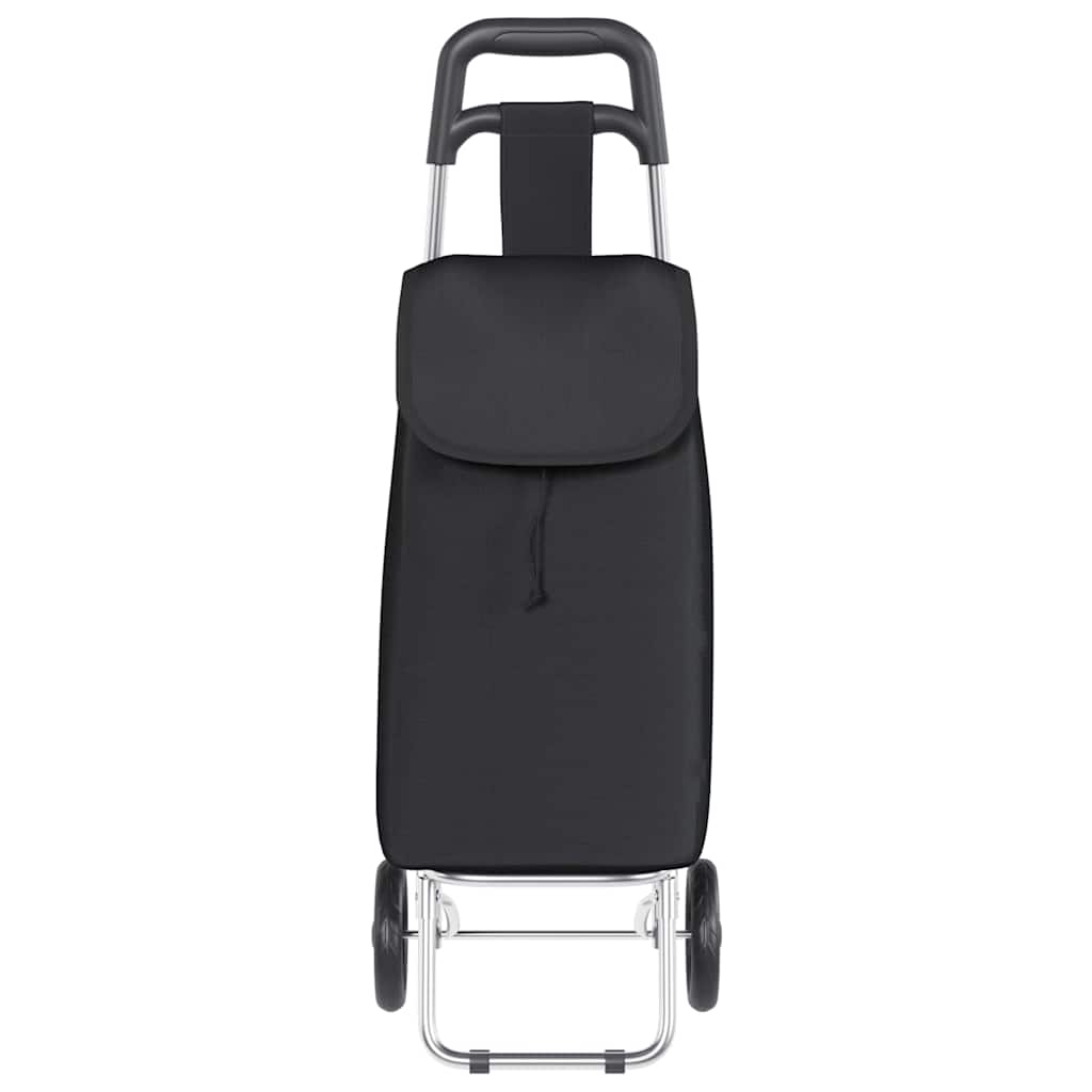 Indkøbsvogn Sort 35 x 28 x 92 cm Oxford stof