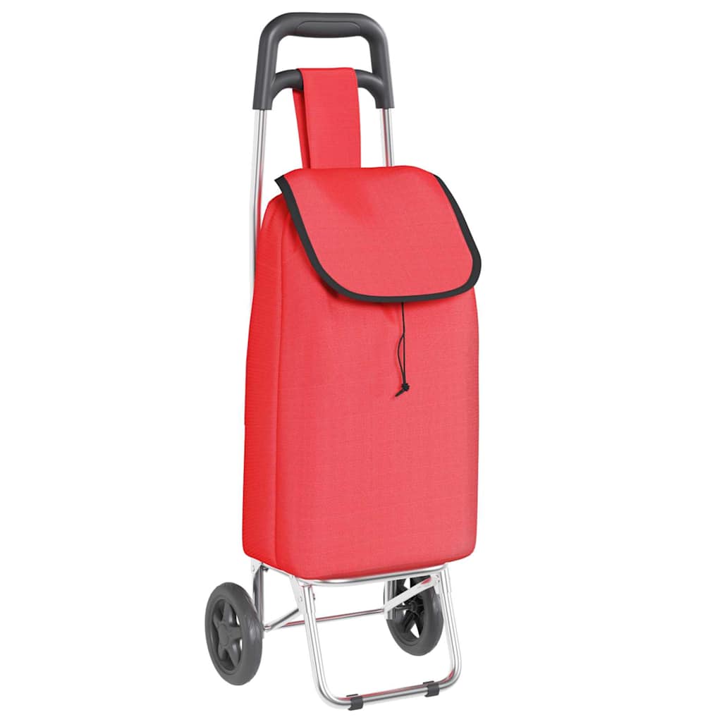 Indkøbsvogn Rød 35 x 28 x 92 cm Oxford stof