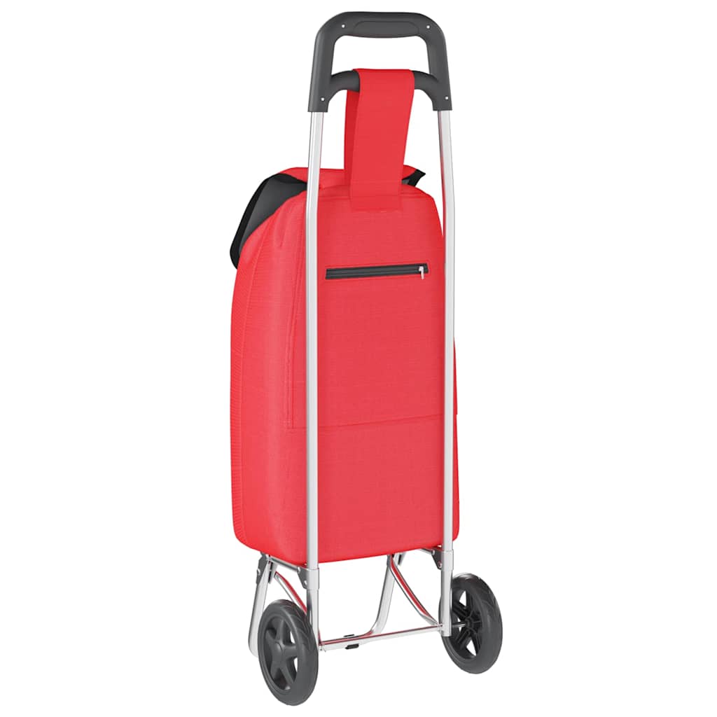 Indkøbsvogn Rød 35 x 28 x 92 cm Oxford stof