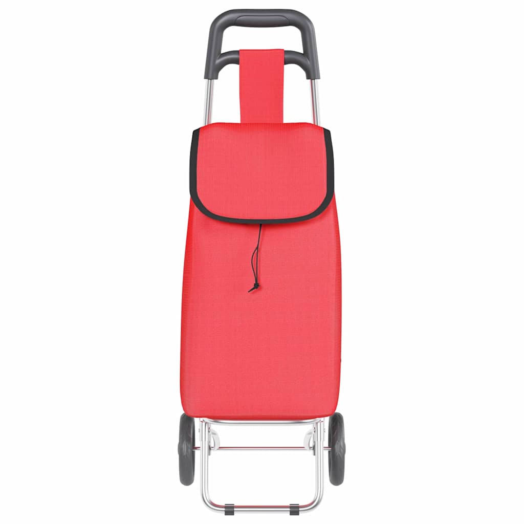 Indkøbsvogn Rød 35 x 28 x 92 cm Oxford stof