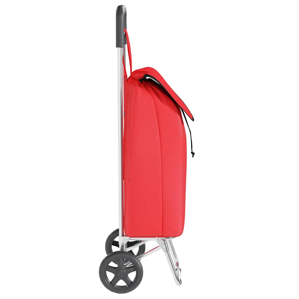 Indkøbsvogn Rød 35 x 28 x 92 cm Oxford stof