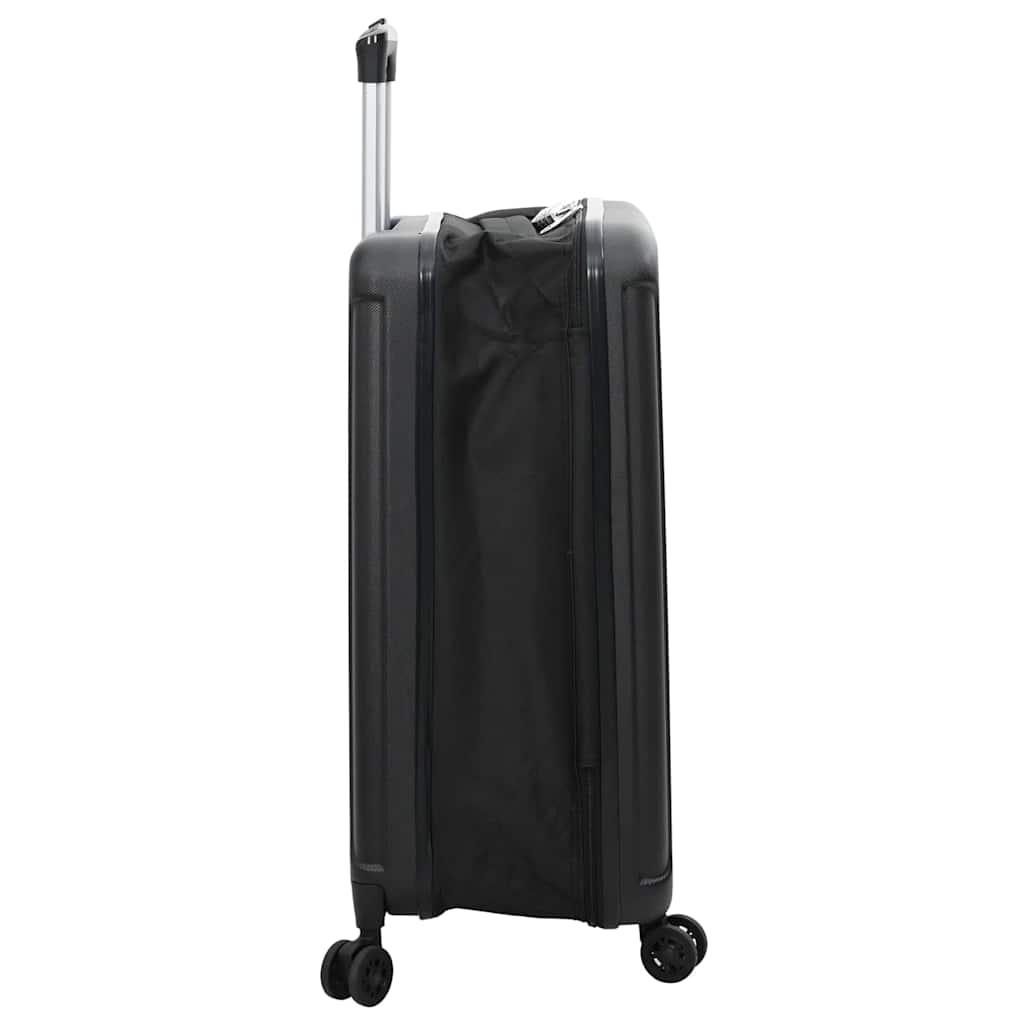 Kuffert med lås Sort 34 x 23 x 55.5 cm ABS Plastik