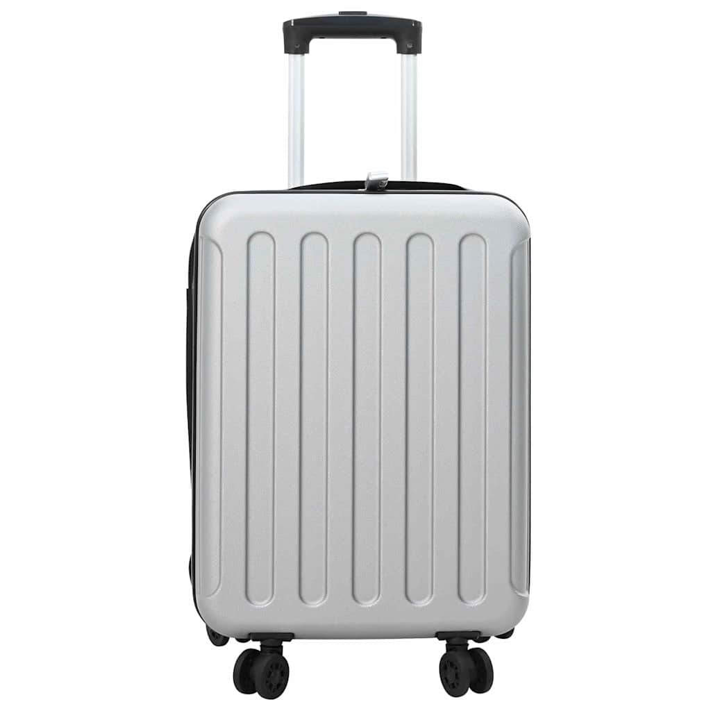 Kuffert med lås Sølv 34 x 23 x 55.5 cm ABS Plastik