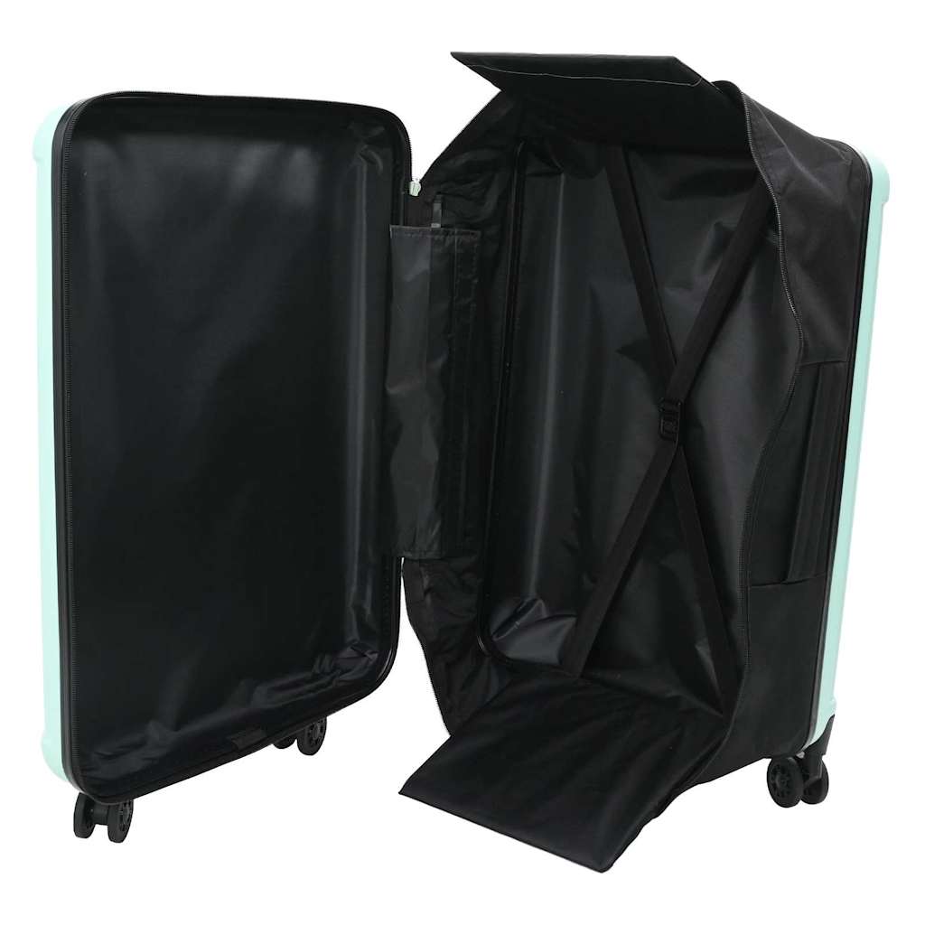 Kuffert med lås Mintgrøn 34 x 23 x 55.5 cm ABS Plastik