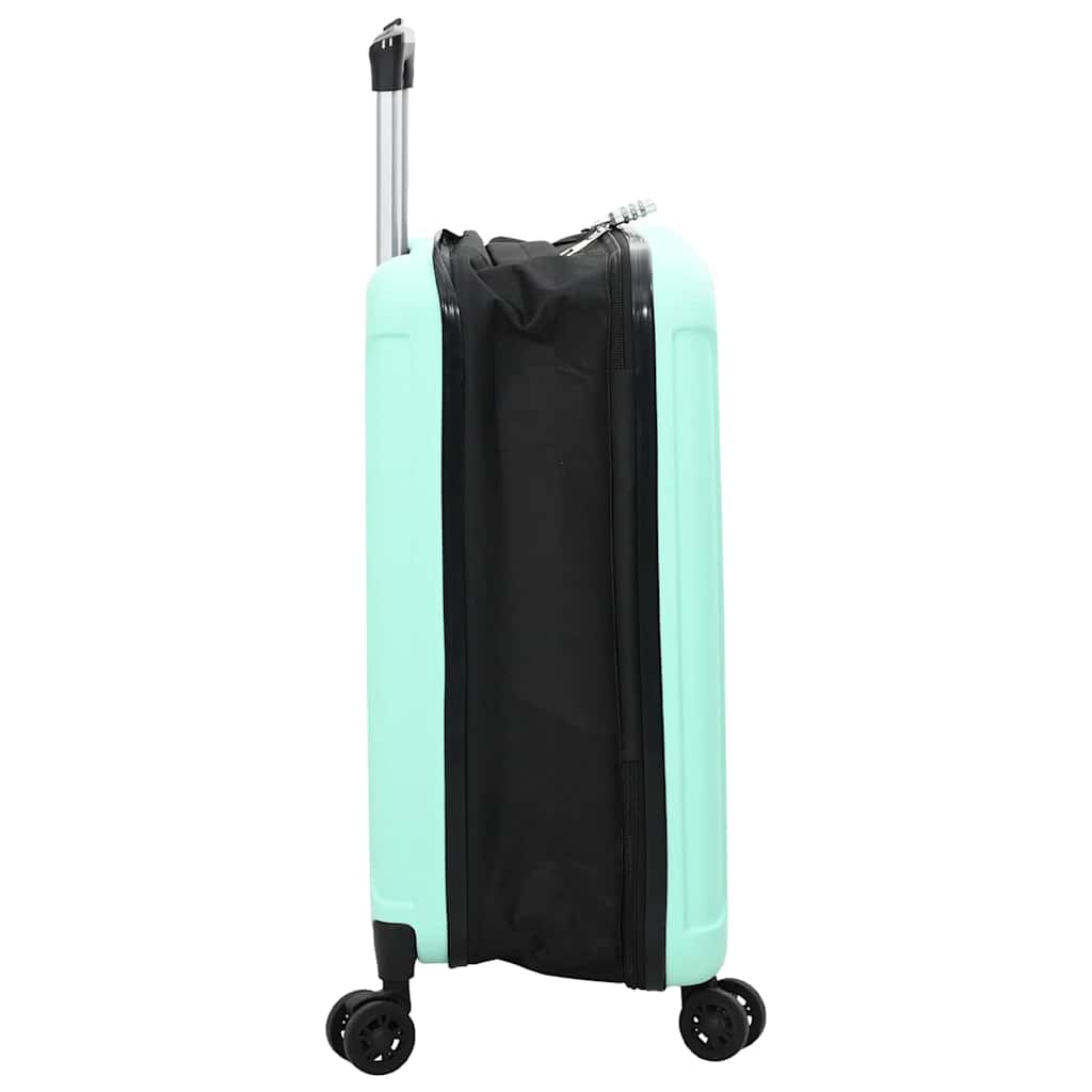 Kuffert med lås Mintgrøn 34 x 23 x 55.5 cm ABS Plastik
