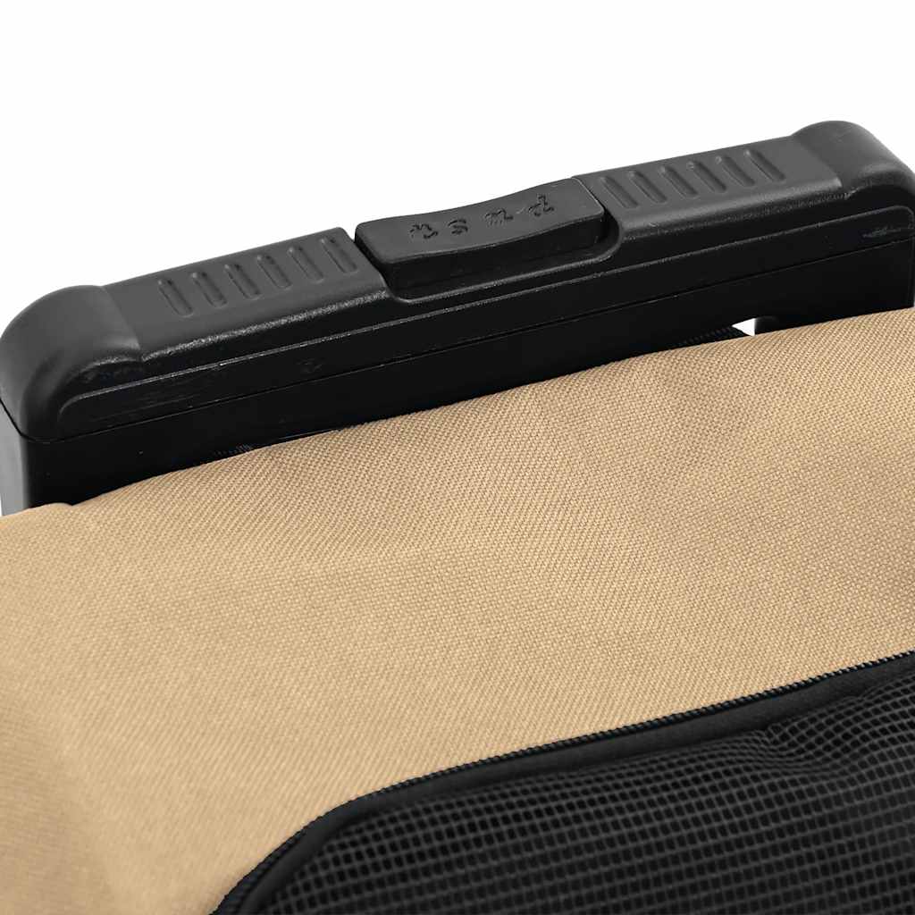 kæledyrsvogn 3-i-1 design sand 48x32x(57-106) cm oxfordstof