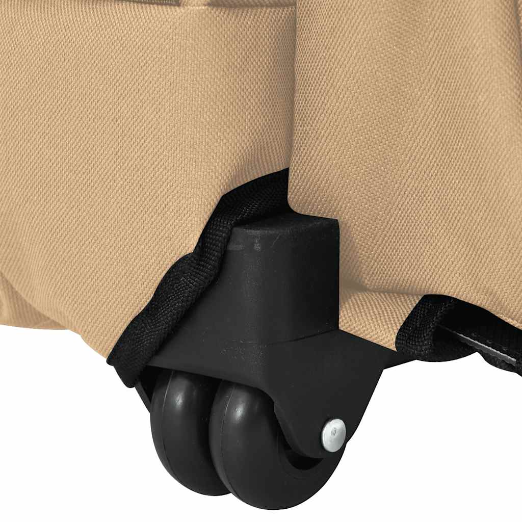 kæledyrsvogn 3-i-1 design sand 48x32x(57-106) cm oxfordstof