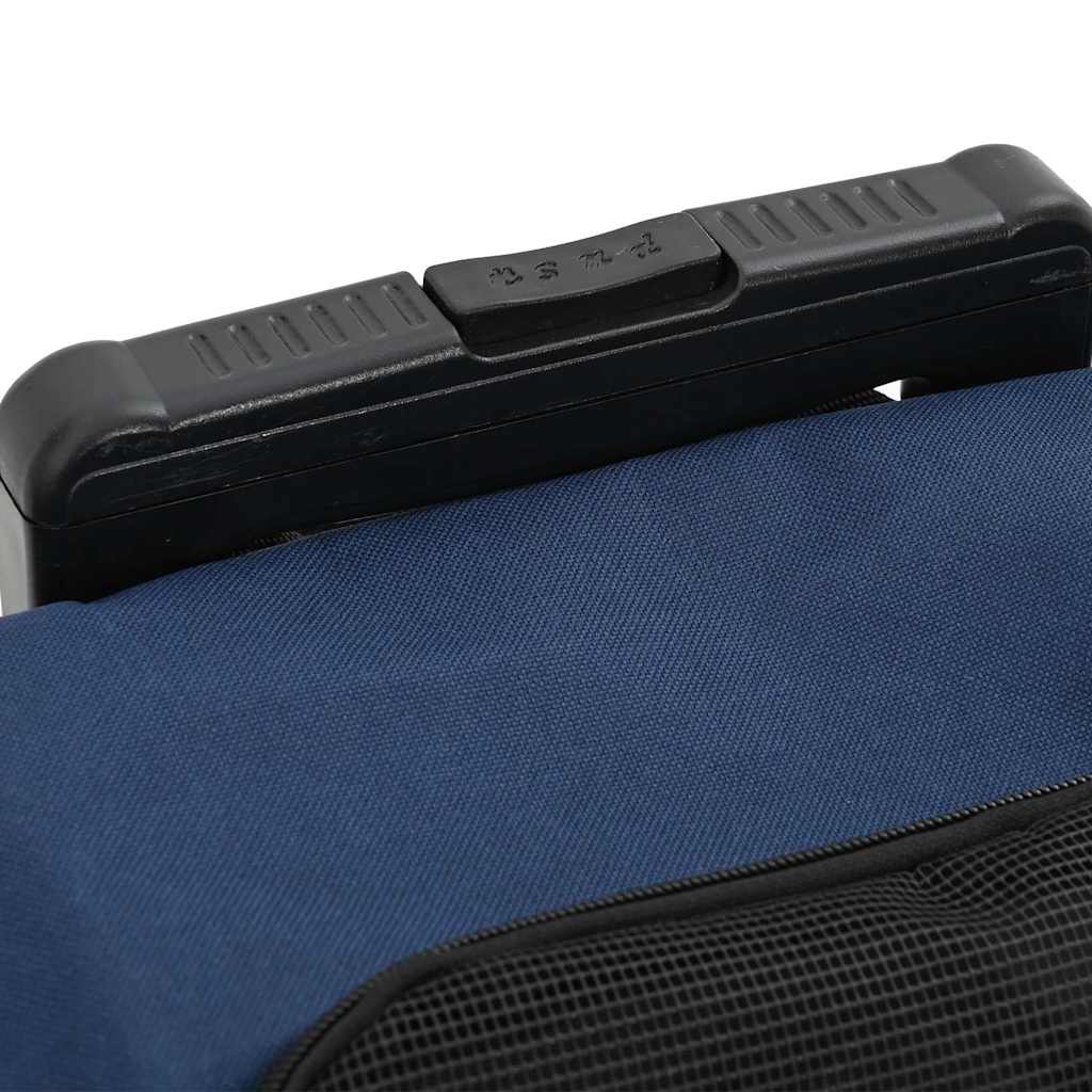 kæledyrsvogn 3-i-1 design blå 48x32x(57-106) cm oxfordstof