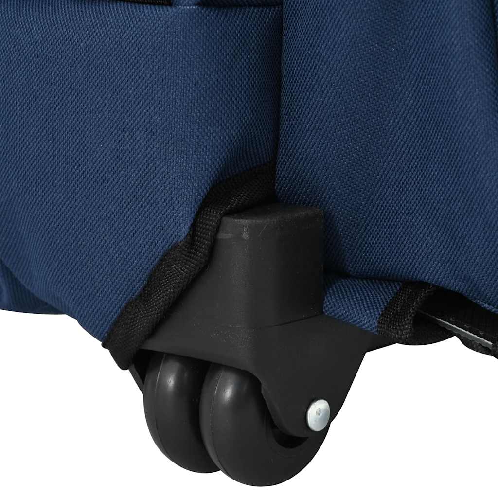 kæledyrsvogn 3-i-1 design blå 48x32x(57-106) cm oxfordstof