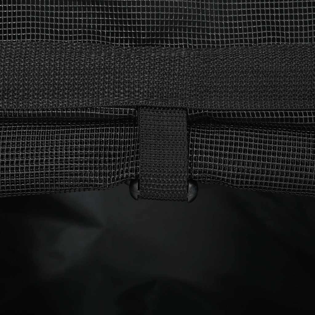 kæledyrsvogn 3-i-1 design sort 48x32x(57-106) cm oxfordstof