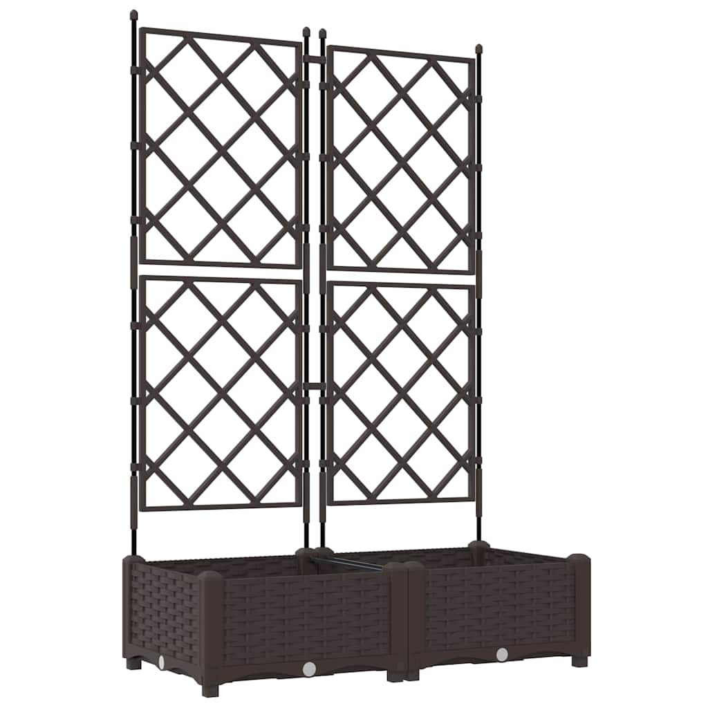 Have Blomsterkrukke 2 stk. Brun 80 x 40 x 125,5 cm PP
