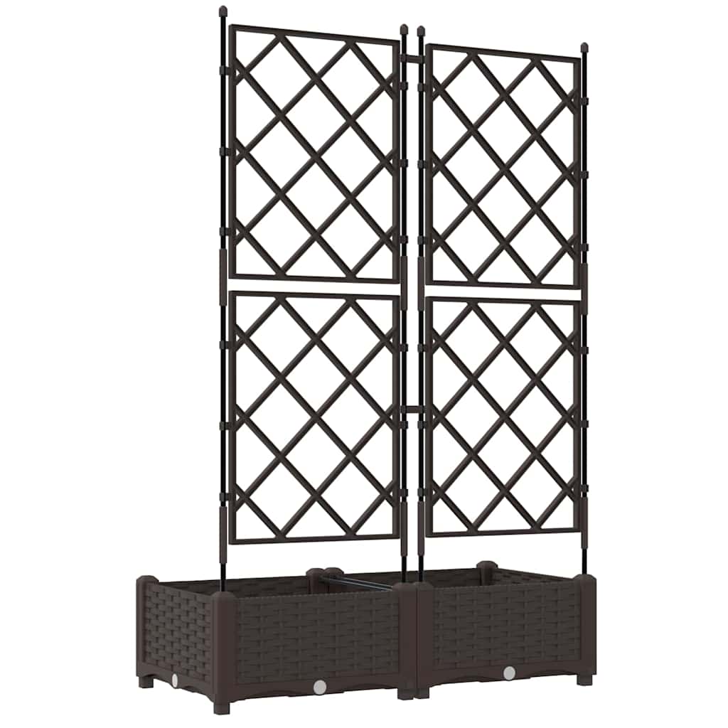 Have Blomsterkrukke 2 stk. Brun 80 x 40 x 125,5 cm PP