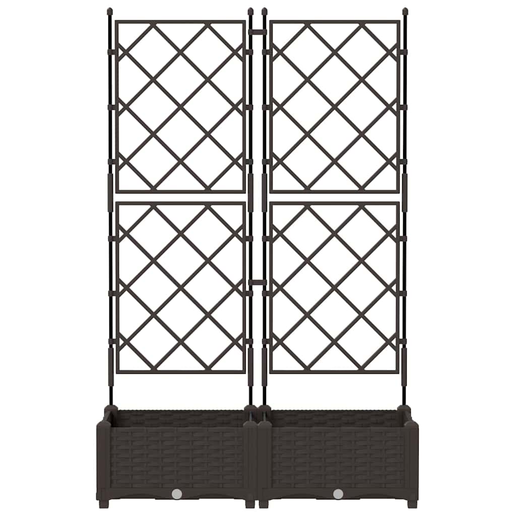 Have Blomsterkrukke 2 stk. Brun 80 x 40 x 125,5 cm PP