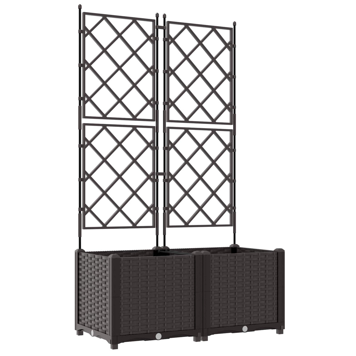 Have Blomsterkrukke 2 stk. Brun 80 x 40 x 143 cm PP