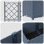 Have Blomsterkrukke 2 stk. Grå 80 x 40 x 143 cm PP