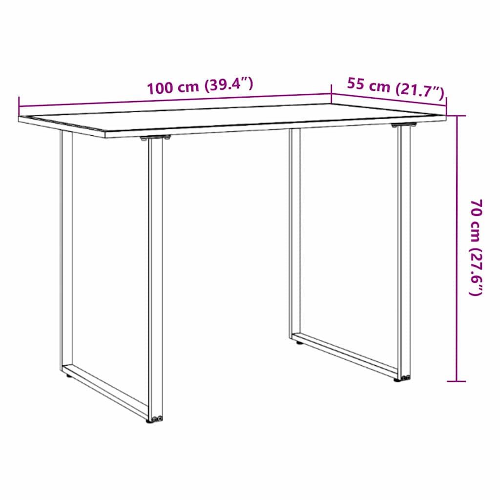 Havemøbel Bord Brun 100 x 55 x 70 cm træ