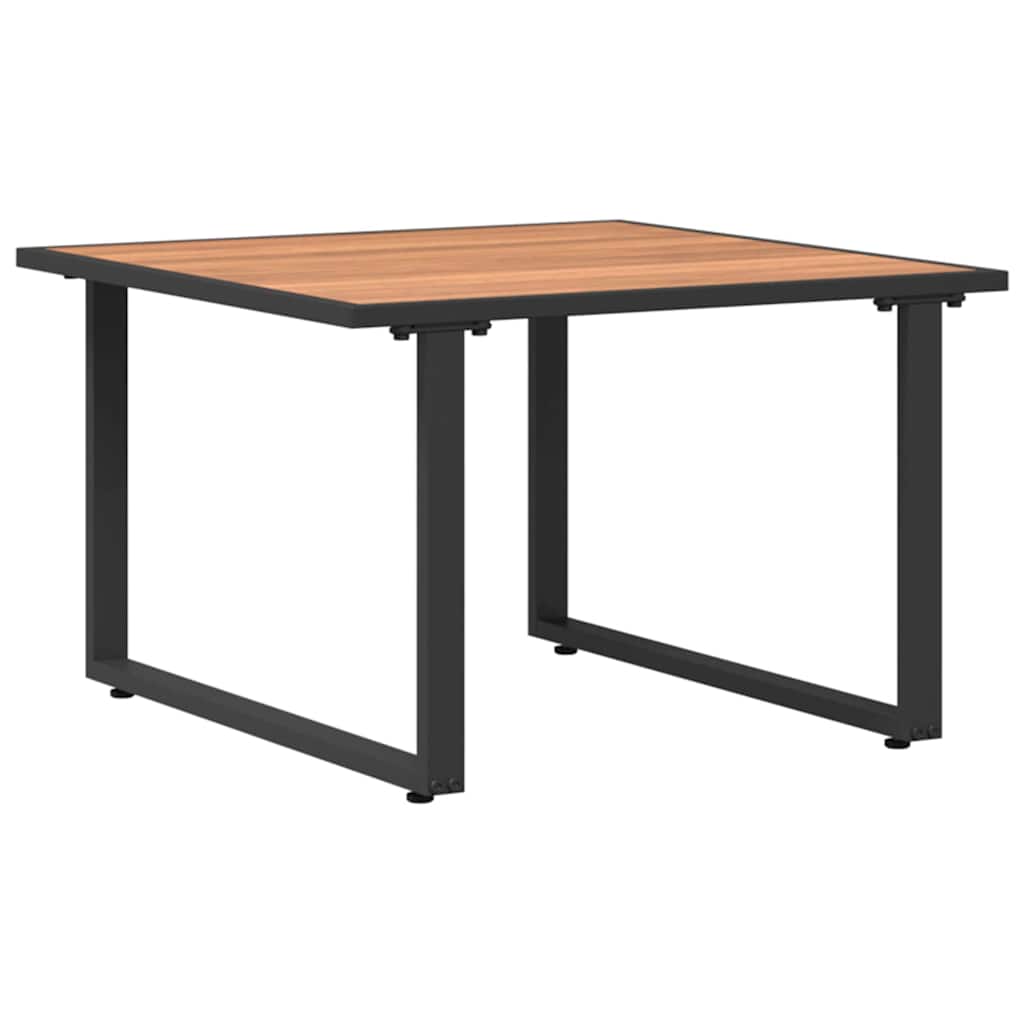 Sofabord Sort og Brunt 55 x 55 x 35 cm Pulverlakeret stål