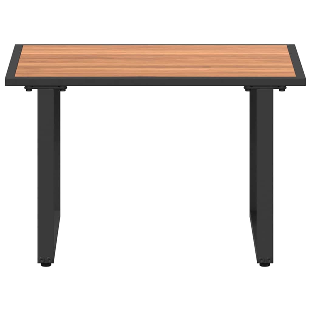 Sofabord Sort og Brunt 55 x 55 x 35 cm Pulverlakeret stål