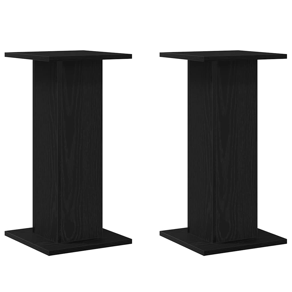 Højtaler Stativer 2 stk. Sort eg 30 x 30 x 60 cm