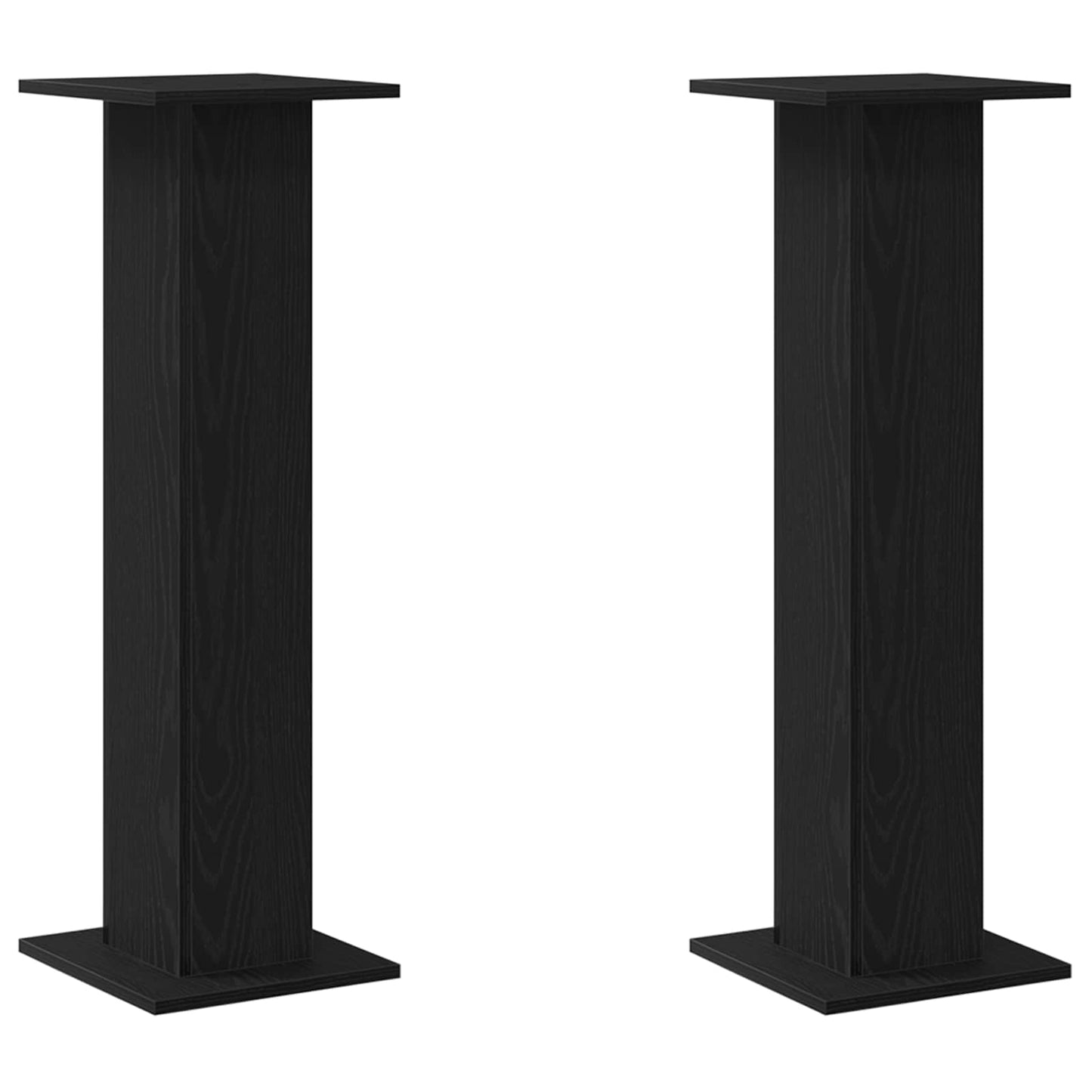 Højtaler Stativer 2 stk. Sort eg 30 x 30 x 95 cm