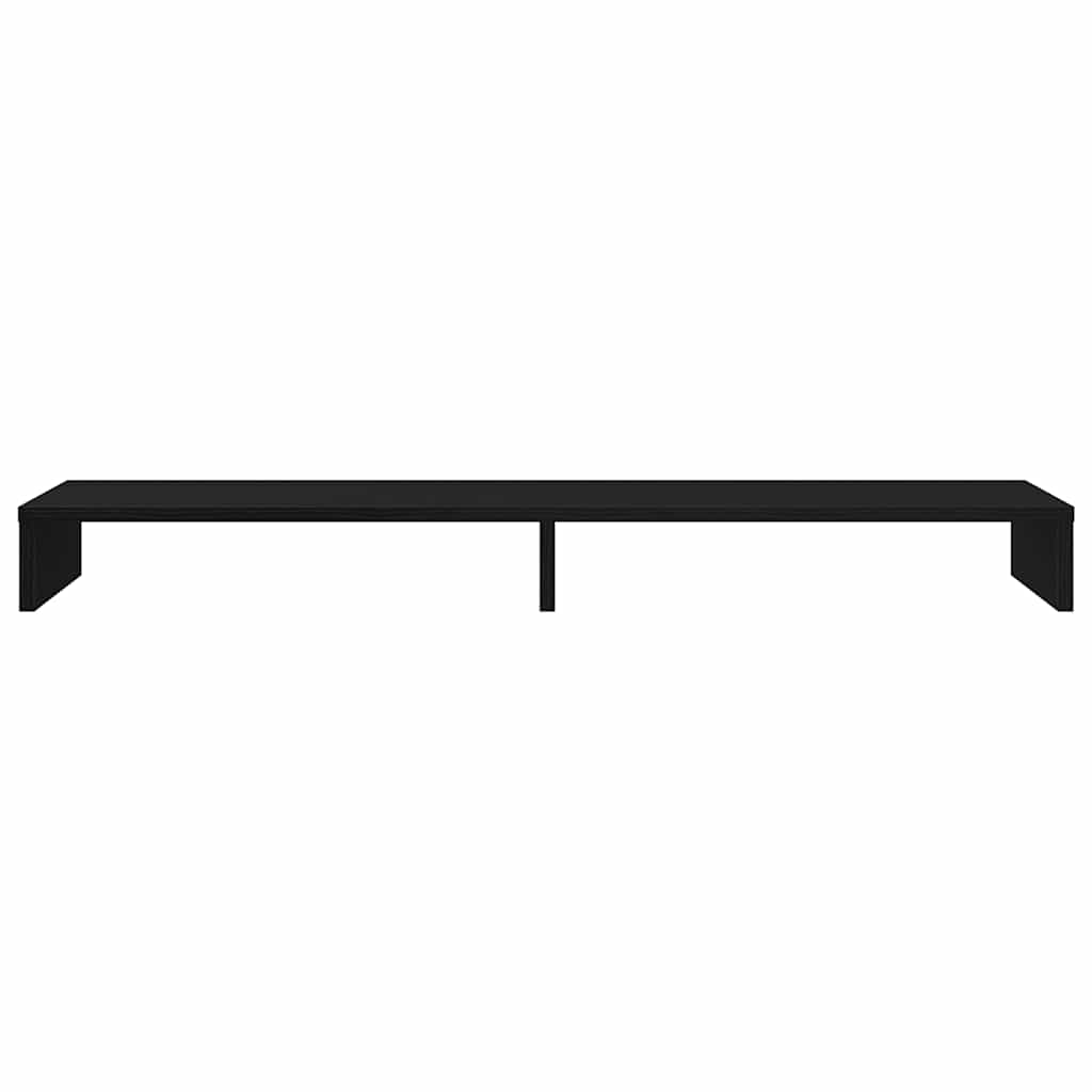 skærmholder 100x27x10 cm konstrueret træ sort egetræsfarve