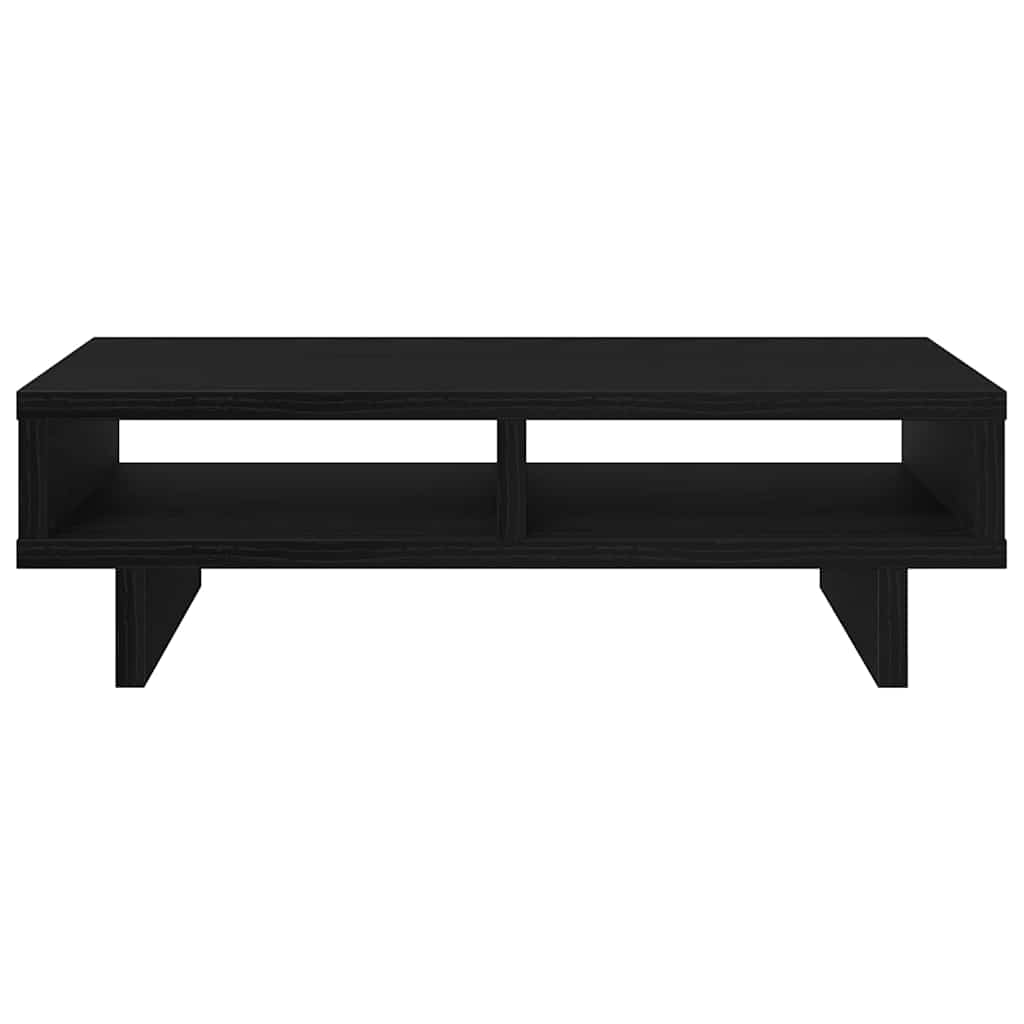 skærmholder 50x27x15 cm konstrueret træ sort egetræsfarve