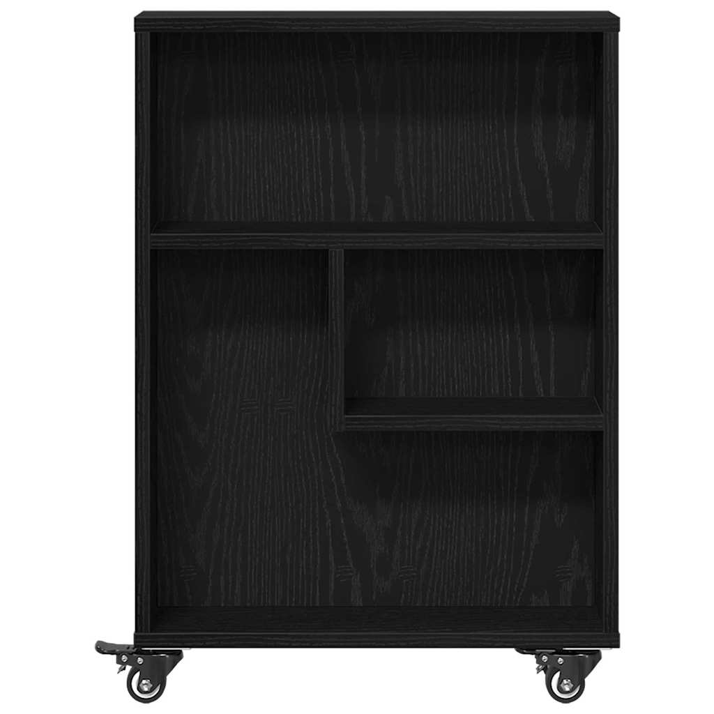 Narrow Storage Trolley 3 niveauer 48 x 13 x 68 cm Sort eg