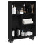 Narrow Storage Trolley 3 niveauer 48 x 13 x 68 cm Sort eg