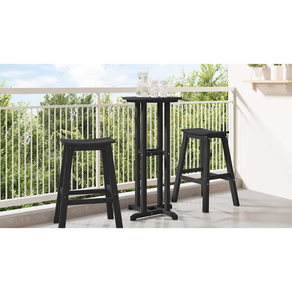 Barbord Sort 55 x 55 x 107 cm Polyethylen