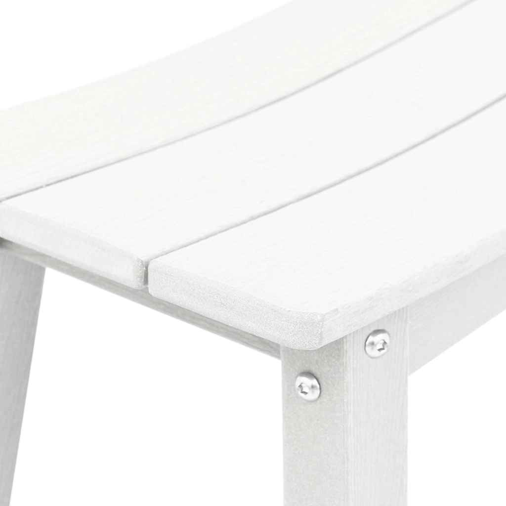 Barbænk 2 stk. Hvid 52 x 43 x 73,5 cm HDPE