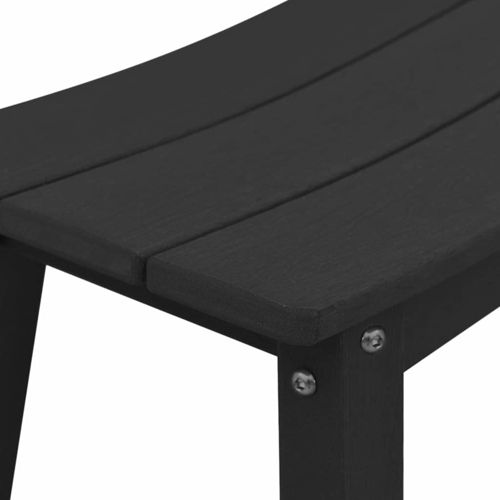 Barbænk 2 stk. Sort 52 x 43 x 73,5 cm HDPE