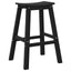 Barbænk 2 stk. Sort 52 x 43 x 73,5 cm HDPE
