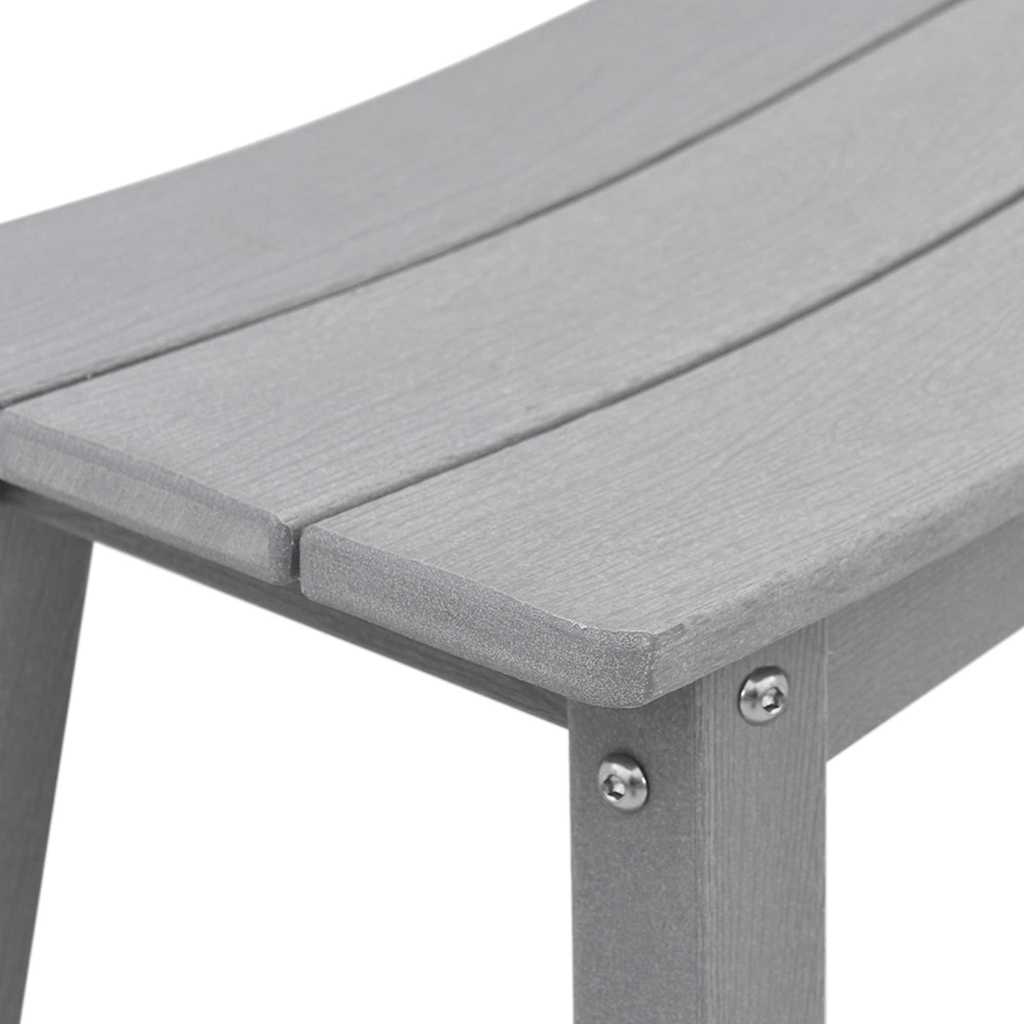 Barbænk 2 stk. Lysegrå 52 x 43 x 73,5 cm HDPE