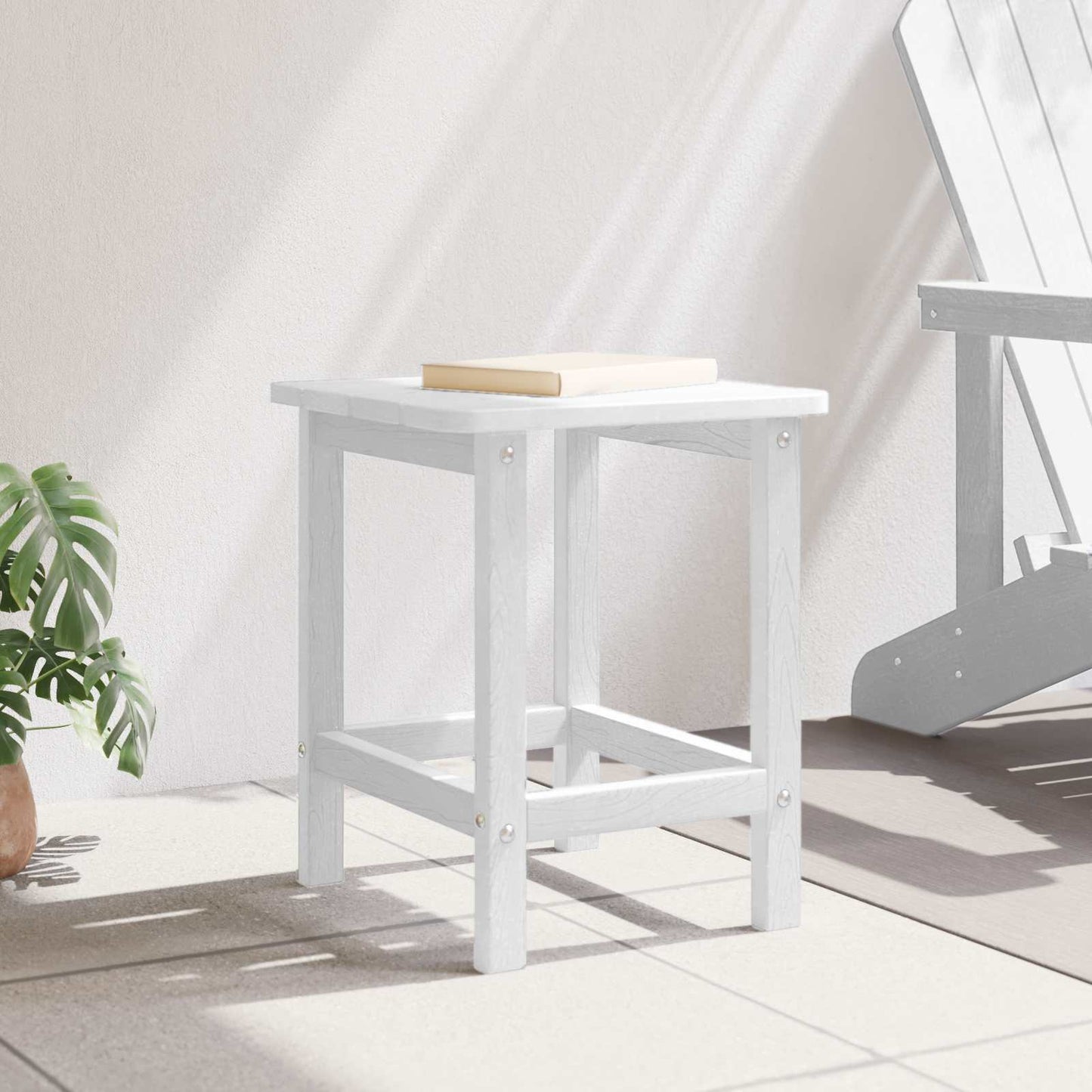 Sidebord Hvid 38 x 38 x 46 cm Polyethylen