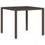 Have Spisebordssæt 3 stk. Brun polyrattan