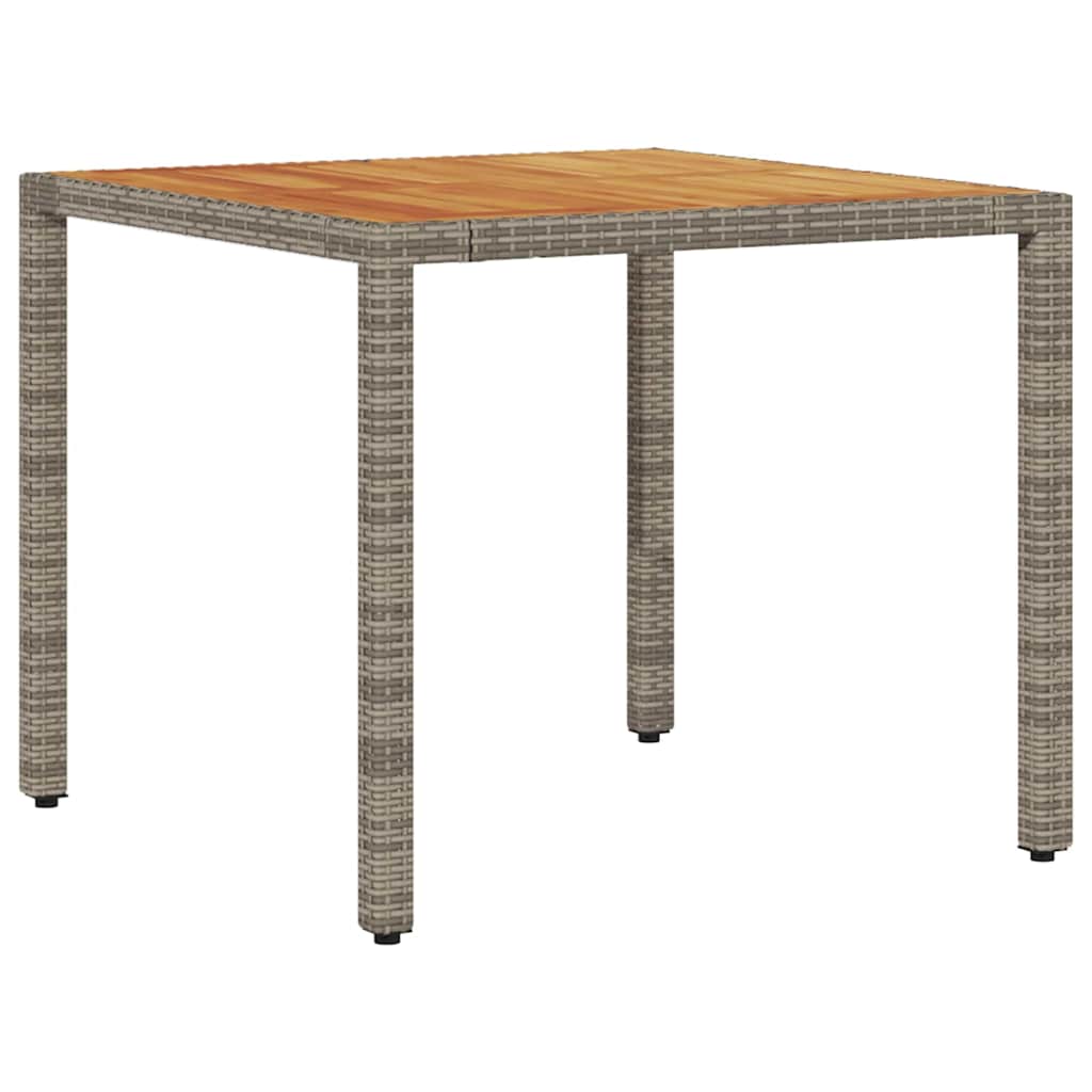 Have Spisebordssæt 3 stk. Grå polyrattan