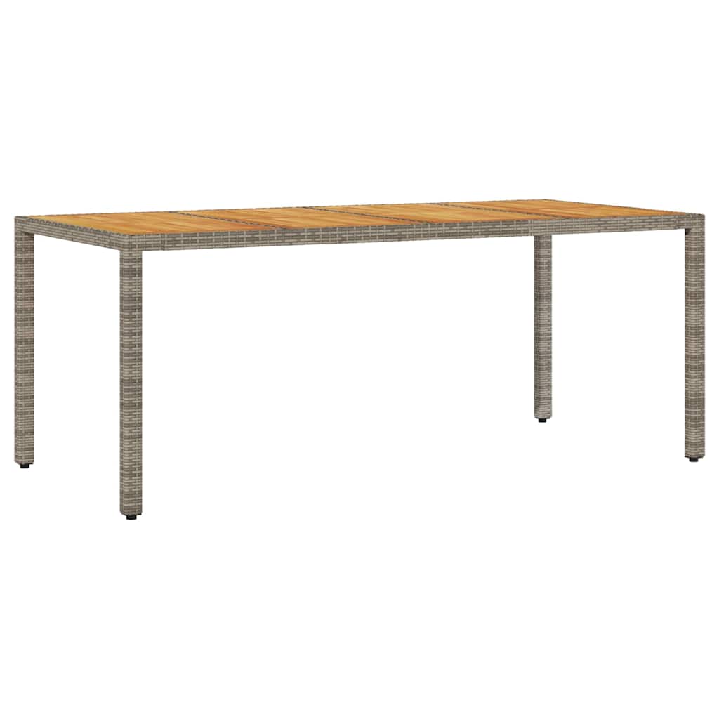 Have Spisebordssæt 9 stk. Grå polyrattan