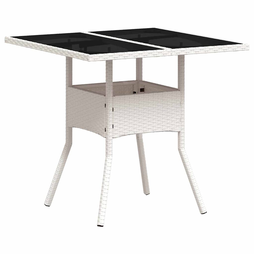 Have Spisebordssæt 5 stk. Lysegrå polyrattan
